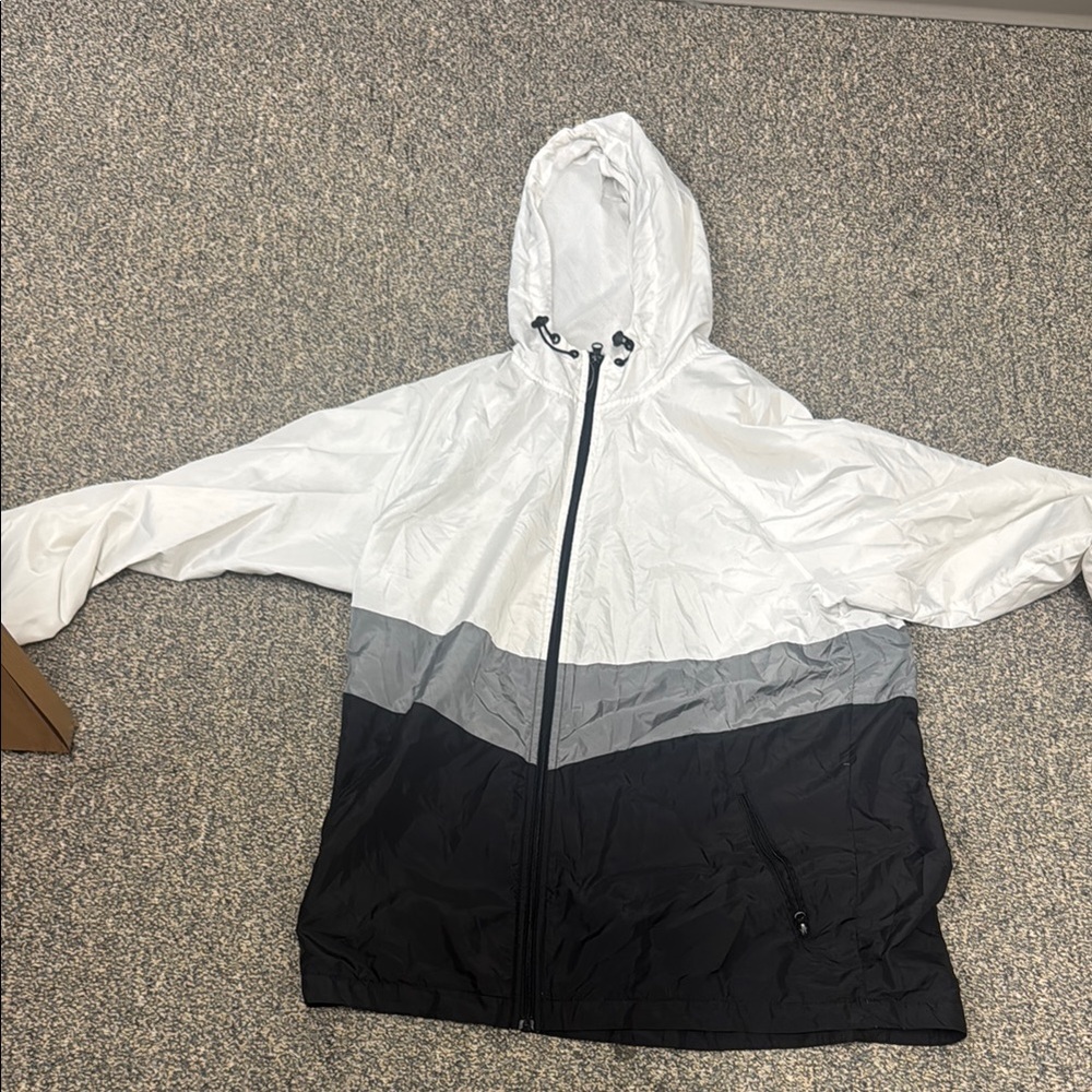 Stylish Black and Gray Raincoat for Men